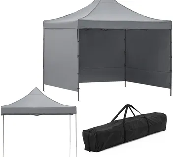 Vrtni šator, dimenzija 3 × 3 m, sive boje - Pribislavec