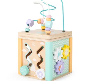 EcoToys multifunkcionalna edukacijska drvena kocka - Pribislavec