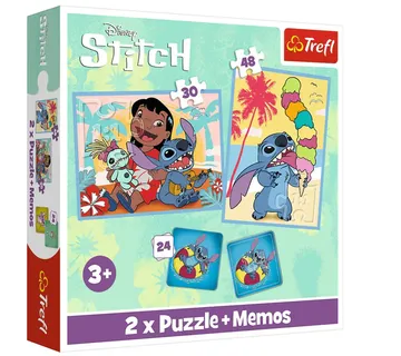Puzzle + Memos 2u1 Lilo i Stitch, Happy Day Trefl 93585 - Pribislavec