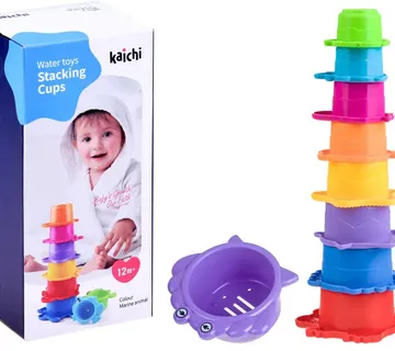 Šareni set za kupku toranj šalica - Pribislavec