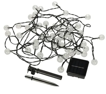 Solarna kuglasta vrtna svjetla 7m 50led topla bijela - Pribislavec
