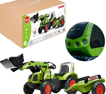 Falk traktor na pedale Claas - zeleni 3+ - Pribislavec