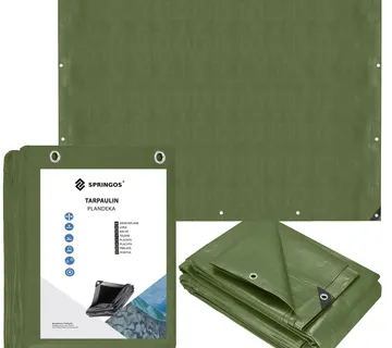 Cerada 5 x 8 m tamnozelena srebrna - Pribislavec