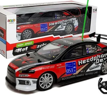 Sportski auto na daljinsko upravljanje Rally crno - crveni - Pribislavec