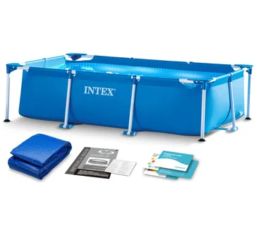 Intex okvirni vrtni bazen 260 × 160 × 65 cm (2u1) - Pribislavec