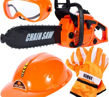 Chain Saw pila za drvosječu, rukavice, kaciga, naočale - Pribislavec