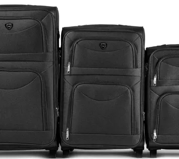 WINGS set od 3 kofera s 2 kotačića (L/M/S) – crni - Pribislavec
