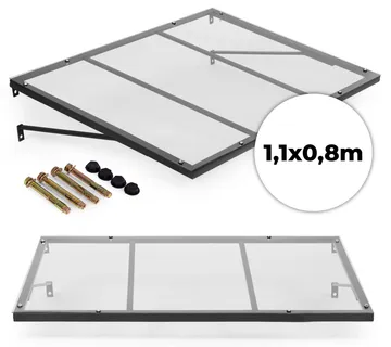 MultiGarden nadstrešnica za ulazna vrata 113 × 80 cm, tenda s UV zaštitom - Pribislavec
