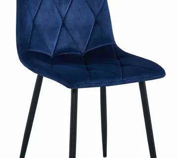LIBRA stolica - tamnoplavi baršun / crne noge x 1 - Pribislavec