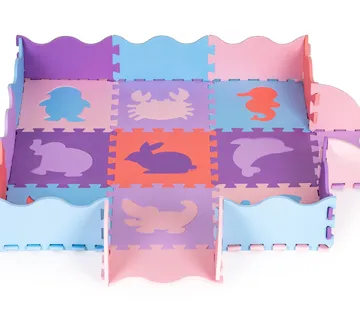 Iplay puzzle pjenasta podloga ljubičasta 25 elemenata - Pribislavec