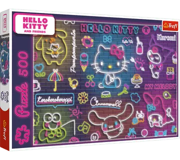 Puzzle - 500 - Neon Hello Kitty Trefl 37523 - Pribislavec