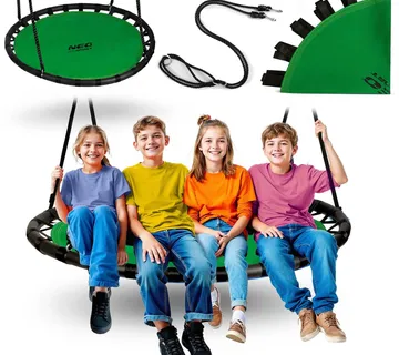 Neo-Sport Swingo ljuljačka “ gnijezdo” – zeleno, promjer 120 cm - Pribislavec