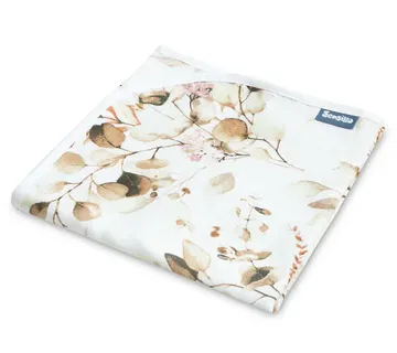 Dvoslojni muslin pokrivač 80x100cm eukaliptus - Pribislavec