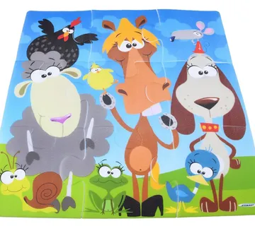 Podloga od pjene puzzle životinje 37x37cm - Pribislavec