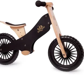 Kinderfeets drvena dječja guralica Classic Black - Pribislavec