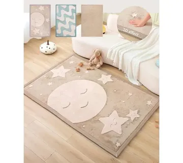 Hakuna Matte Cloud tepih 3D – mjesec & zvijezde 200 × 150 × 2,5 cm - Pribislavec