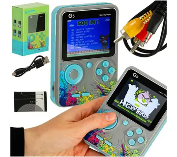 Retro mini prijenosna igraća konzola, siva - Pribislavec