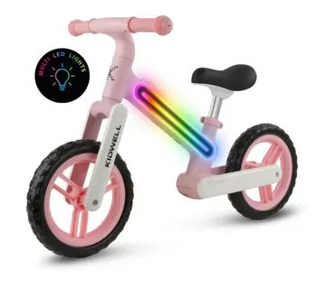 Kidwell Suno dječji bicikl bez pedala s led rasvjetom, pink - Pribislavec