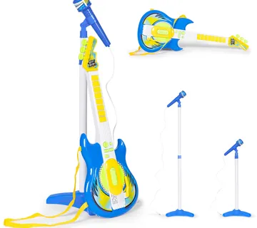 Glazbeni set - mikrofon, električna gitara i stalak - Pribislavec