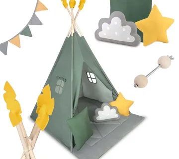 Nukido dječji šator wigwam zeleni - Pribislavec