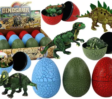 Figure jaja dinosaura u 3 boje 9 cm - Pribislavec