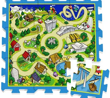Podloga od pjene puzzle 31x31cm ulice - Pribislavec