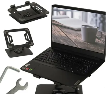 Stalak za prijenosno računalo podesiv za 360°, ergonomski stol za prijenosno računalo - Pribislavec