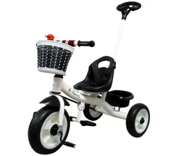Tricikl T8 bijeli i crni EVA kotači Push bike - Pribislavec