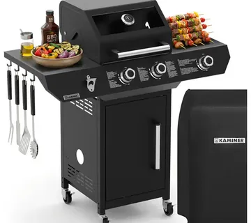 Kaminer Plinski roštilj 2+1 10kW Varen Black 3.0 - Pribislavec