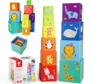 Classic World magic box blocks puzzle tower edukativna igračka - Pribislavec
