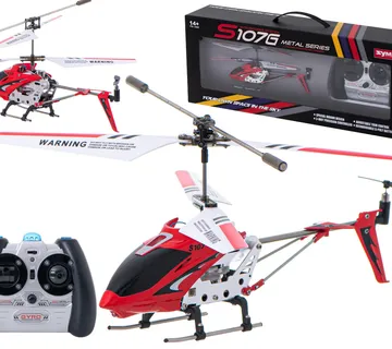 Helikopter aluminijski Syma S107G na daljinsko upravljanje crveni - Pribislavec