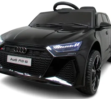AUDI RS6 GT BLACK Auto sa EVA baterijom, Kožnim daljinskim upravljačem - Pribislavec