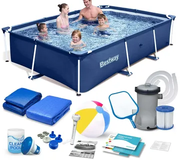 Bestway okvirni vrtni bazen 259x170x61 cm set 15u1 56403n - Pribislavec