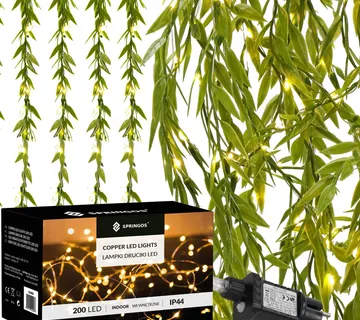 Svjetlosna zavjesa 200 LED dioda toplo bijela - Pribislavec