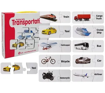 Edukativne puzzle - transportna vozila na engleskom - Pribislavec