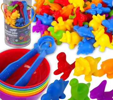 Woopie edukativna igra: sorter boja dinosaura, 56 el. - Pribislavec