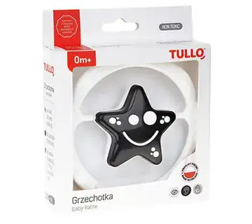 Tullo zvečka zvijezda sa osmijehom crno-bijela - Pribislavec