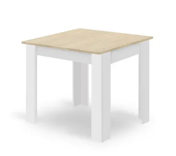 Stol 80x80 hrast sonoma + bijela boja - Pribislavec