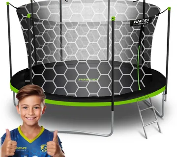 Neo-Sport vrtni trampolin 404 cm (13 ft) s unutarnjom mrežom i ljestvama - Pribislavec