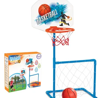 Woopie set 2 u 1 košarka i nogometni gol + lopta - Pribislavec