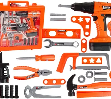 Dječji DIY set za majstore 27 kom. narančasti - Pribislavec