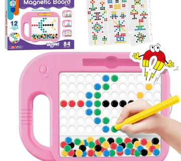 Woopie magnetna ploča Montessori MagPad 84 gumba, rozi - Pribislavec