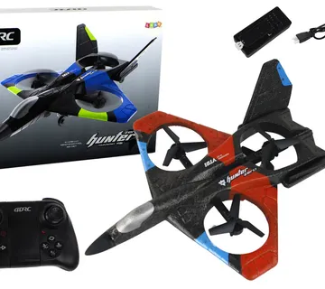 Avion quadcopter na daljinsko upravljanje crveni - Pribislavec
