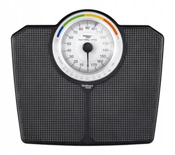 WEBBER BMI klasična mehanička osobna vaga – do 180 kg, crna - Pribislavec
