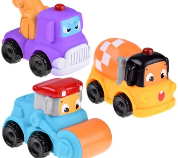 Set šarenih autića 3kom - ljubičasti, žuti, plavi - Pribislavec