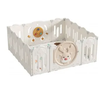 MamaKids modularni vrtić za djecu " Jelen " – suhi bazen, bež boja 150 x 150 cm - Pribislavec