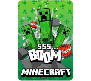 Minecraft dekica za djecu od flisa 100 x 140 cm - Pribislavec