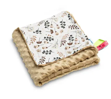 Sensillo lagana Minky deka 75x100cm smeđe cvijeće - Pribislavec