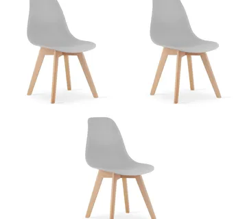 Set od 3 OSKAR stolice - siva - Pribislavec