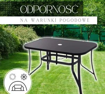 Vrtni stol 150 x 90 cm crni - Pribislavec